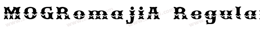 MOGRomajiA Regular字体转换